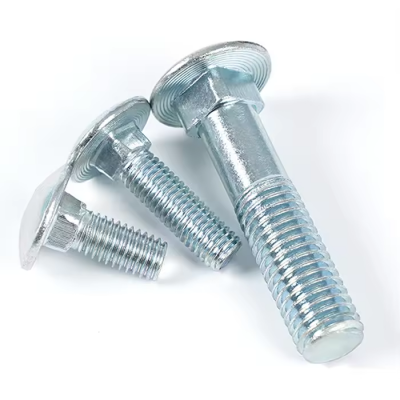 Zinc Plated Din603 Carriage Bolt Half Thread Fully Thread Grade 4.8, 8.8 Steel With Round Head Square Neck