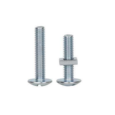 Zinc plated G.I Cross Recess Grade 4.8 bolt roofing bolt with square nut