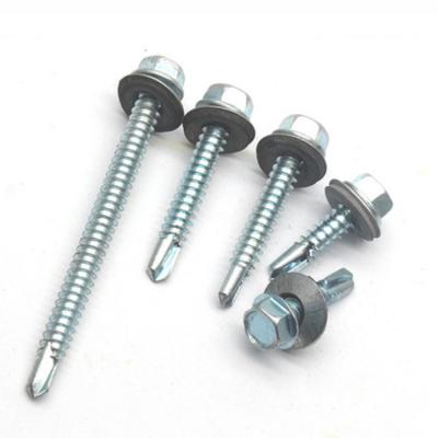 DIN7504 K Hex Head Full Size Tek Screw Self Drilling Screw with EPDM Washer