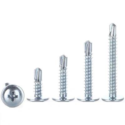  Wafer Head Self Drilling Screws Zinc Plated